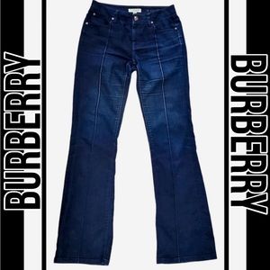 Burberry London Whitland Bootcut Stretch Jeans Center Seam Indigo Blue 29 👖